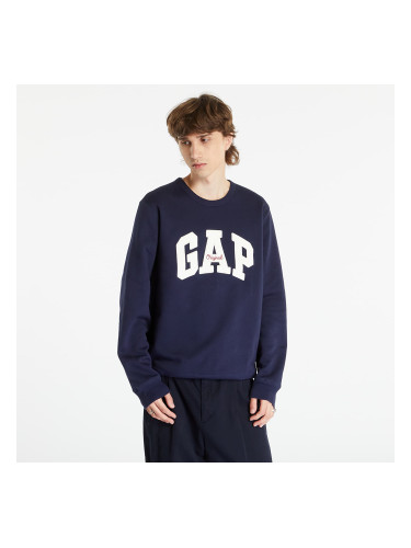 Суитшърт GAP Gap Original Arch Crew Tapestry Navy S