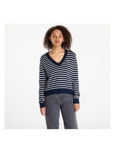 Пуловер Tommy Jeans Essential Vneck Sweater Blue L