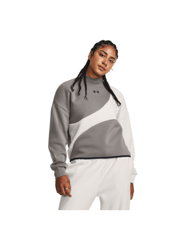 Суитшърт Under Armour Unstoppable Flc Crop Crew Pewter M