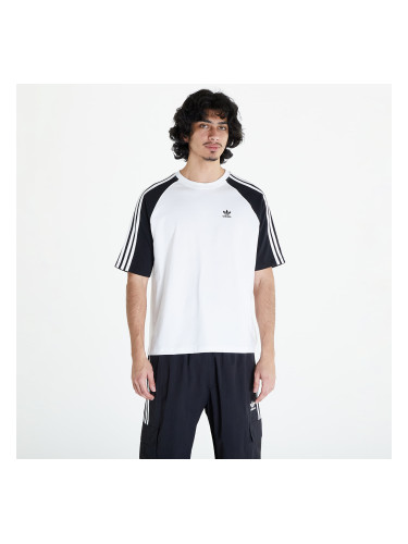 Тениска adidas Blocked Tee Os White/ Black S