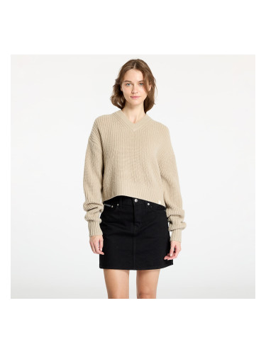 Пуловер Calvin Klein Jeans Chunky V-Neck Sweater Pelican L