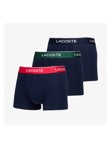 LACOSTE 3-Pack Casual Cotton Stretch Boxers Navy S