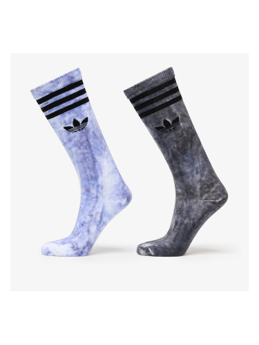 adidas Tie Dye Crew Socks 2-Pack Black XL