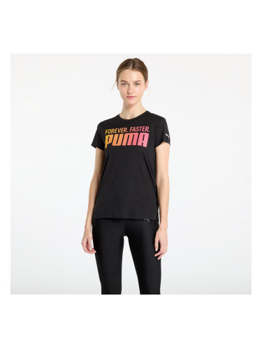 Тениска PUMA Run Favroites Forever Faster Graphic Tee Black M