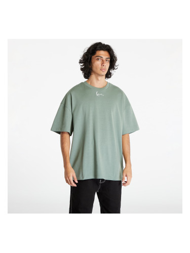 Тениска Karl Kani Small Signature Heavy Jersey Boxy Tee Dusty Green S