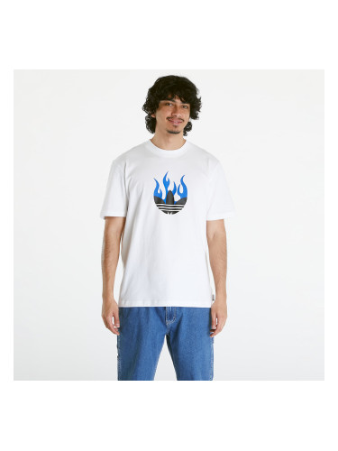 Тениска adidas Flames Logo Tee White S