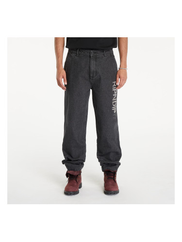 Панталони RIPNDIP Rockstar Distressed Denim Pants Black XS