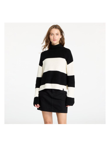 Пуловер Calvin Klein Jeans Chunky Loose High Neck Sweater Ivory/ Black Stripe L