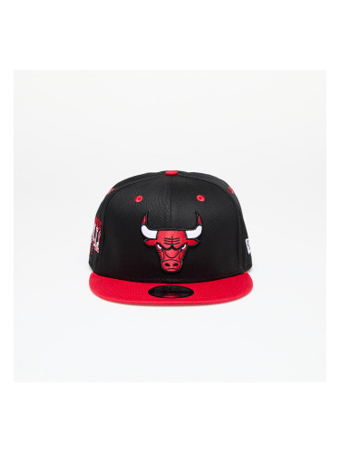 Шапка New Era Chicago Bulls Team Colour Black 9FIFTY Snapback Cap Black/ Front Door Red M-L