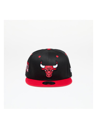 Шапка New Era Chicago Bulls Team Colour Black 9FIFTY Snapback Cap Black/ Front Door Red S-M