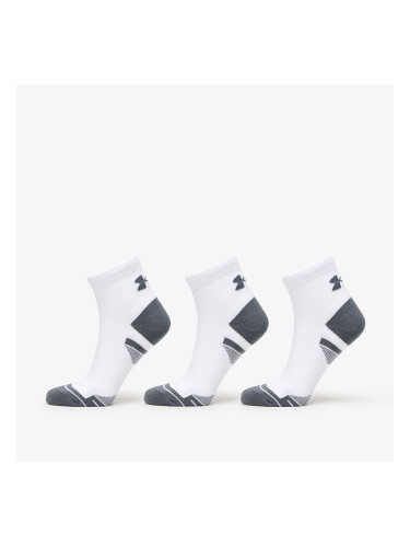 Under Armour Performance Cotton 3-Pack QTR Socks White M