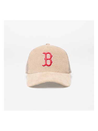 Шапка New Era MLB Boston Red SoxCord 9FORTY E-Frame Adjustable Trucker Cap Beige Universal