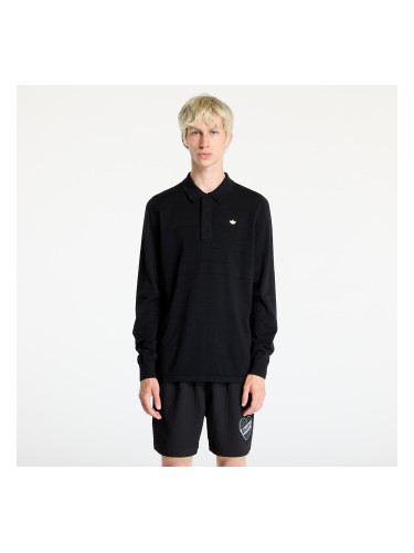 Тениска adidas Long Sleeve Polo Tee Black S