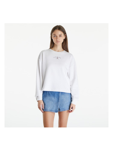 Суитшърт Tommy Jeans Essential Logo 2 Crewneck Sweatshirt White M