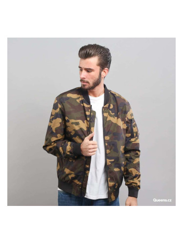 Ветровка Urban Classics Light Camo Bomber Jacket Camo Green S