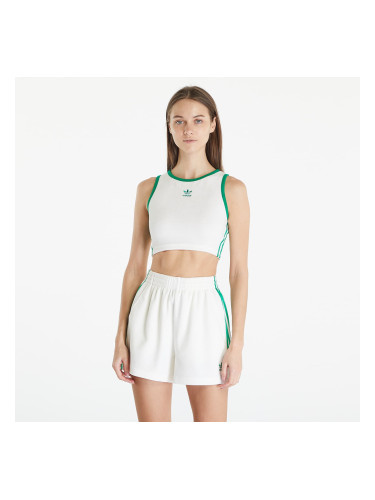 adidas Terry Crop Tank Off White S