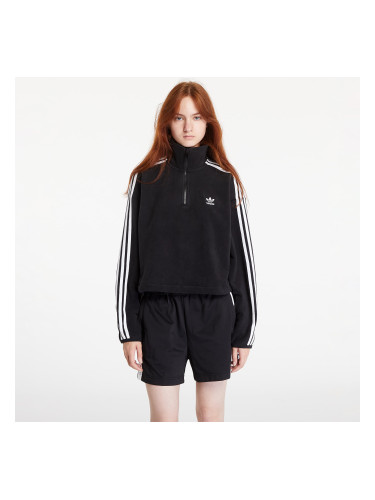 Суитшърт adidas Polar Fleece Half Zip Loose Sweatshirt Black XS