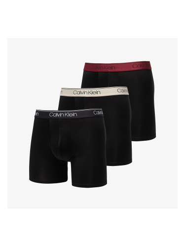 Calvin Klein Microfiber Stretch Boxer Brief 3-Pack Black L