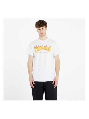 Тениска Thrasher Flame Logo White XL