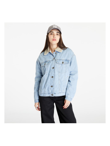 Яке Urban Classics Ladies Oversized Sherpa Denim Jacket Clearblue Bleached L