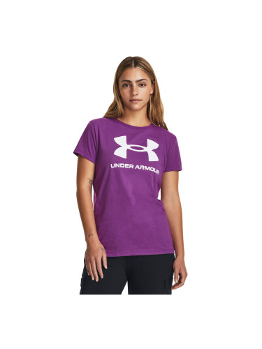 Тениска Under Armour W Sportstyle Logo Ss Cassis S