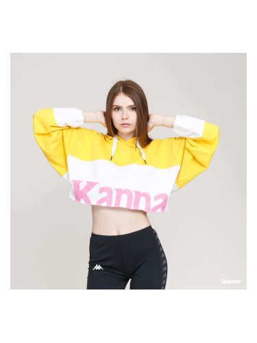 Суитшърт Kappa Authentic Sand Claydee Yellow/ White/ Pink S