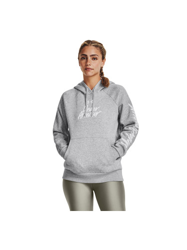 Суитшърт Under Armour Rival Fleece Graphic Hdy Mod Gray Light Heather S