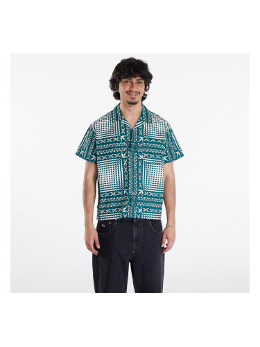 Риза OBEY Cortex Woven Shirt Aventurine Green/ Multi M