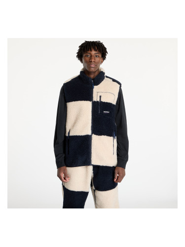 Gramicci Checkered Sherpa Vest UNISEX Natural / Navy Check M