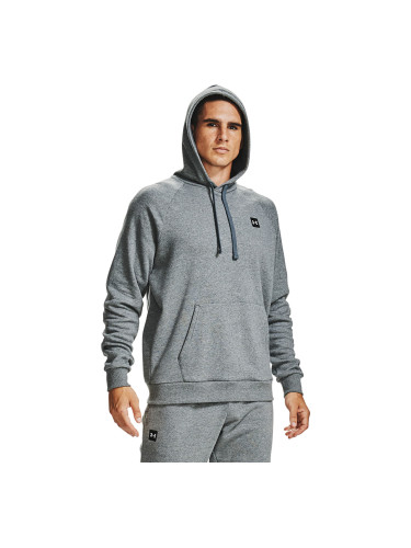 Суитшърт Under Armour Rival Fleece Hoodie Pitch Gray Light Heather XXL