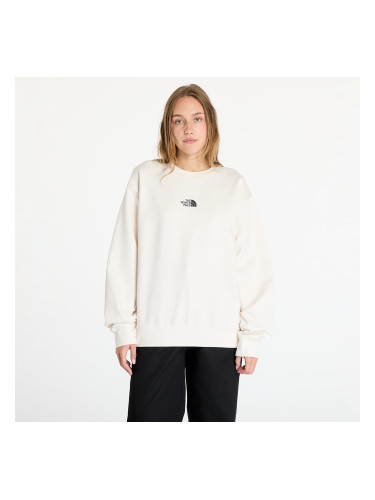 Суитшърт The North Face W Essential Oversize Crew White Dune L