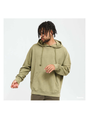 Суитшърт Urban Classics Overdyed Hoody Green M