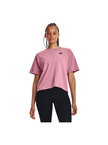 Тениска Under Armour W Logo Lc Oversized Hw Ss Pink Elixir S