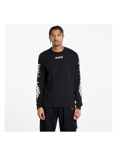 Тениска Karl Kani Small Retro Tribal LS Black S