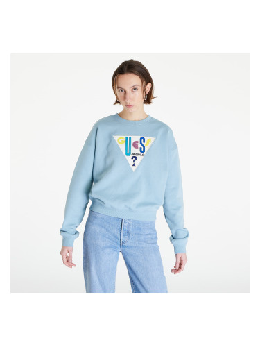 Суитшърт GUESS Go Gia Logo Crewneck Blue M