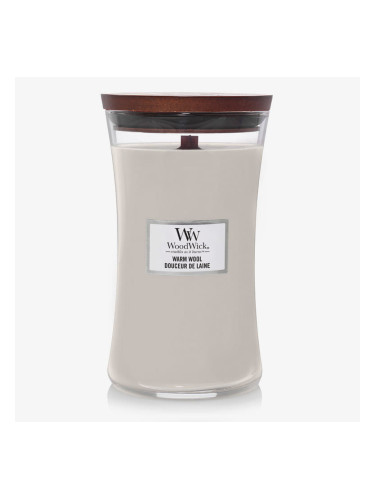 WoodWick Large Hourglass Candle - Warm Wool Universal