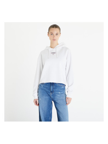 Суитшърт Tommy Jeans Relaxed Essential Logo Hoodie White XS