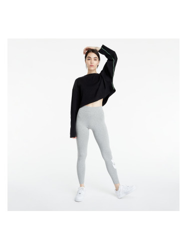 Клинове Nike Women's High-Waisted Logo Leggings Dk Grey Heather/ White M