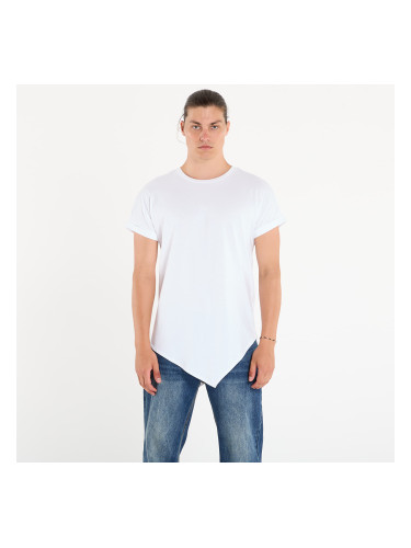 Тениска Urban Classics Asymetric Long Tee White S