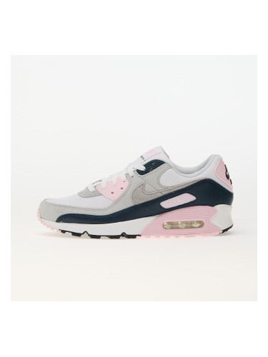 Сникърси Nike Air Max 90 White/ Wolf Grey-Pink Foam -Armory Navy EUR 42