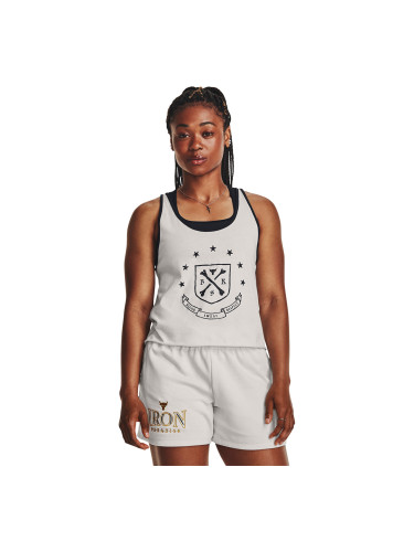 Under Armour Project Rck Q3 Arena Tank White Clay L