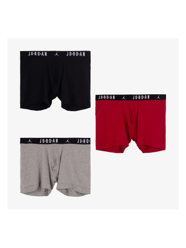 Jordan Flight Cotton Core 3-Pack Boxer Brief Gym Red/ Black XXL