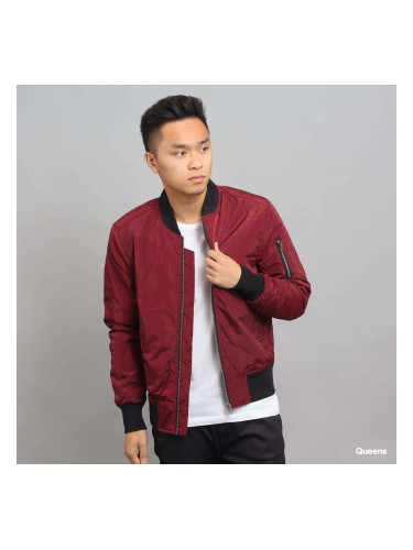 Яке Urban Classics 2-Tone Bomber Jacket burgundy XL