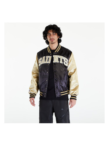 Бомбер New Era New Orleans Saints NFL Satin Bomber Jacket UNISEX Black/ Vegas Gold M