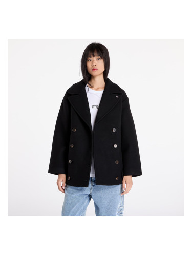 Палто Tommy Jeans Wool Peacoat Black L