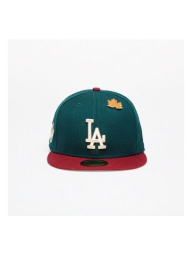 Шапка New Era 5950 Mlb Ws Contrast 59Fifty Los Angeles Dodgers New Olive/ Optic White 7 5/8