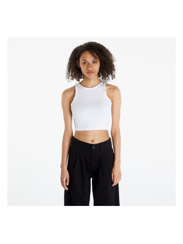 Топ Urban Classics Ladies Organic Cropped Rib Top 2-Pack White/ Black L