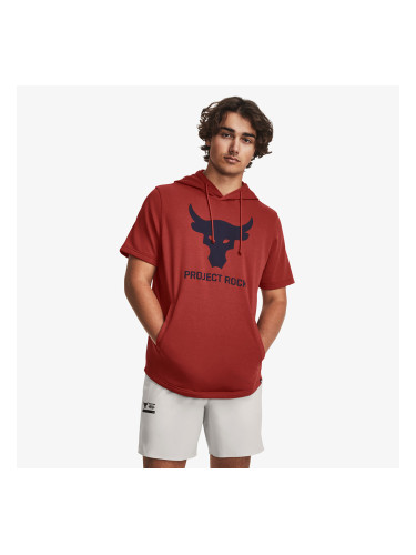 Суитшърт Under Armour Project Rock Terry Short Sleeve Hoodie Red M