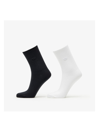 adidas Originals Premium Essentials Crew Sock 2-Pack White/ Black XL