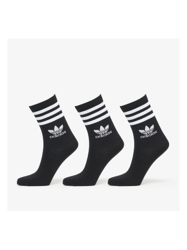 adidas Originals Crew Sock 3 - pack Black S